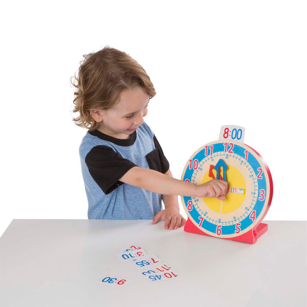 Turn Tell Wooden Clock Melissa Doug My Treasure Toys