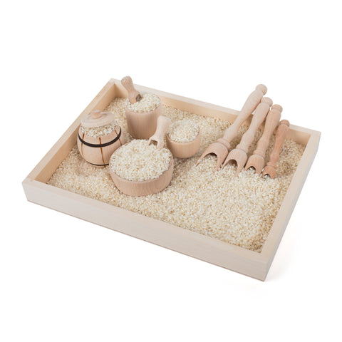 Sensory Bin 'Scoop & Fill' Wooden Set