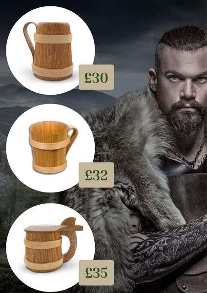 Oak Mug Viking Tankard | 100% OAK
