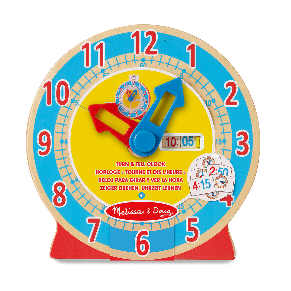 Turn & Tell Wooden Clock - Melissa & Doug