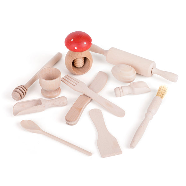 Wooden Kitchen Play Set