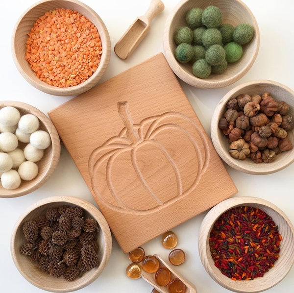 6 Wooden Natural Bowls