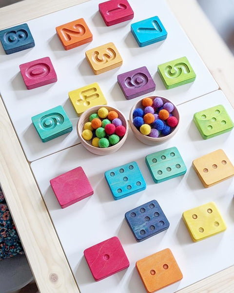 Rainbow Colours Felt Balls