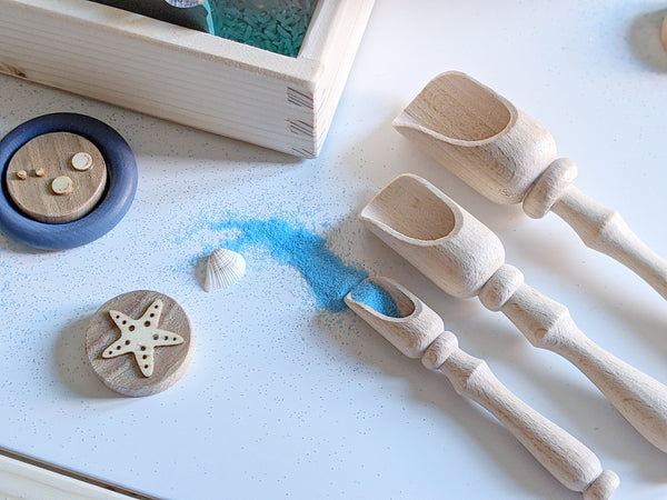 Wooden Scoop Set