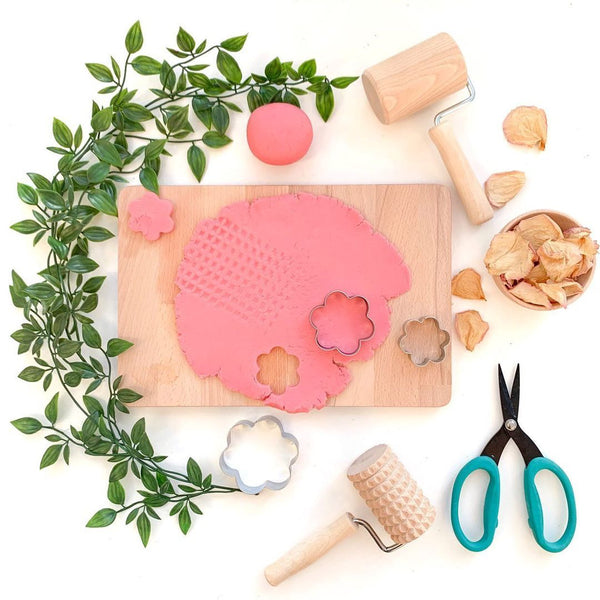 Wooden Play Dough Set - Rolling Pins & Board