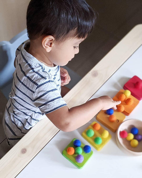 Rainbow Colours Felt Balls