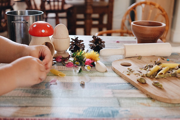 Wooden Kitchen Play Set