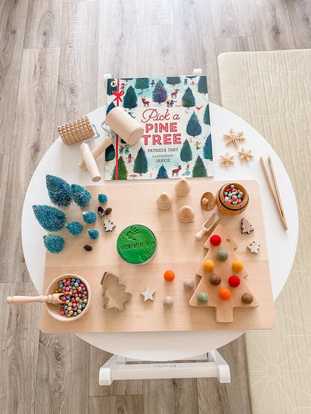 Wooden Play Dough Set - Rolling Pins & Board