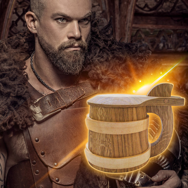 Oak Mug Viking Tankard | 100% OAK