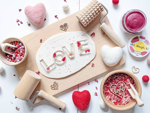 Wooden Play Dough Set - Rolling Pins & Board