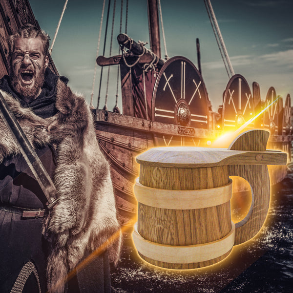 Oak Mug Viking Tankard | 100% OAK